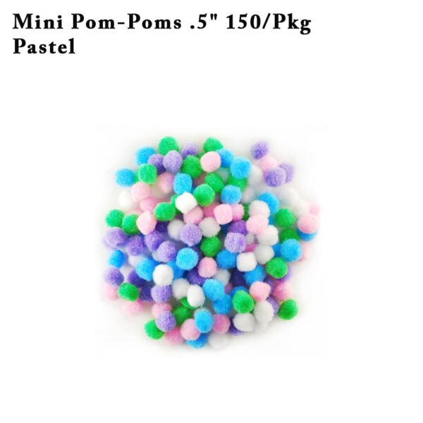 Mini Pom-Poms .5" inch