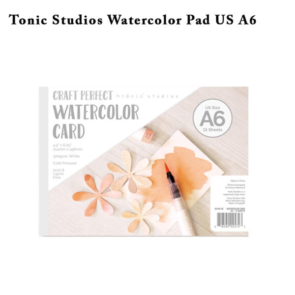 Tonic Studios Watercolor Pad Card US A6