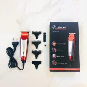 New Gemei Professional Hair Clipper Red & Silver GM 6133