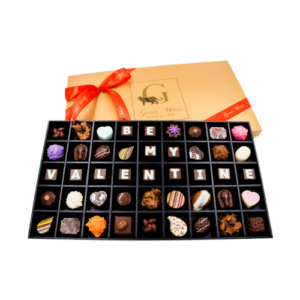 “Be My Valentine” 45 Piece Classic Wooden Chocolate Box