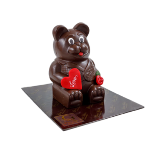 Love Struck Teddy Bear, Dark Chocolate 300g