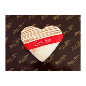 “Love You” Heart Shaped White Chocolate 130g