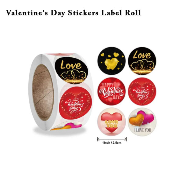 Valentine's Day Sticker Roll - Love