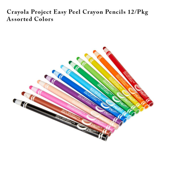 Easy Peel Crayon Pencils, 12 Count - Image 2