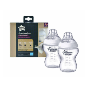 Tommee Tippee 2 in 1 Slow Teat Glass Bottle 260ml