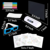 3D Magic Drawing Board Kids Light Graffiti Sketchpad Toy LCD Writing Blackboard with 3D Glasses & Fluorescent Pen - Image 2