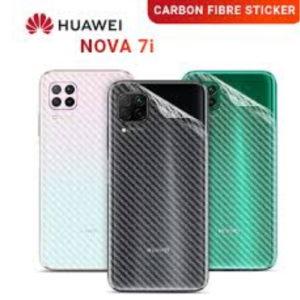 Carbon Fiber Pattern Back Film for Huawei Nova 7I Rear Fibre Sticker Protective