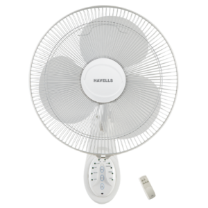 Havells Platina with Remote 400mm Wall Fan (White)