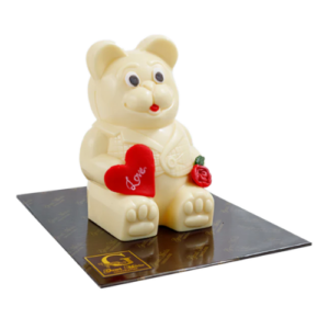 Love Struck Teddy Bear (White Chocolate) 300g