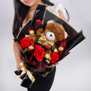 Valentine Special Choco Teddy Bunch