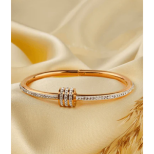 Twist Lock Diamond Bangle