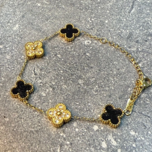 Clover Iced Bracelet Gold