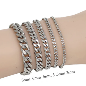 Cuban Chain Men Bracelet Sillver