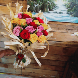 Mix colour roses bunch