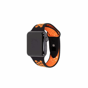 Black and Orange Nike Silicone Strap Band for iWatch